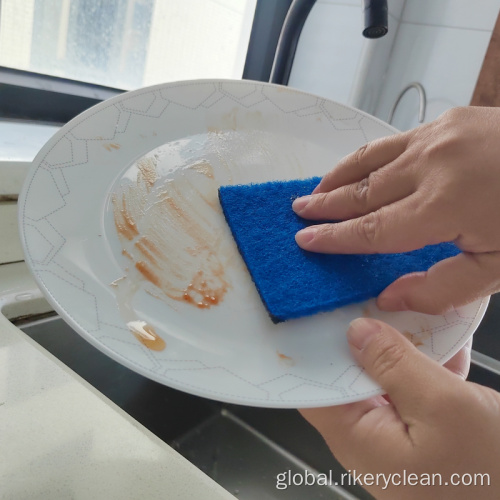 Green Scrub Pad Non-Scratch Scouring Pad For Kitchen and Dish Cleaning Supplier